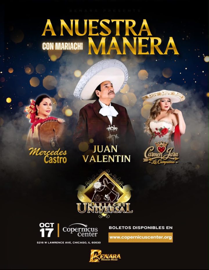 Official A Nuestra Manera concert poster