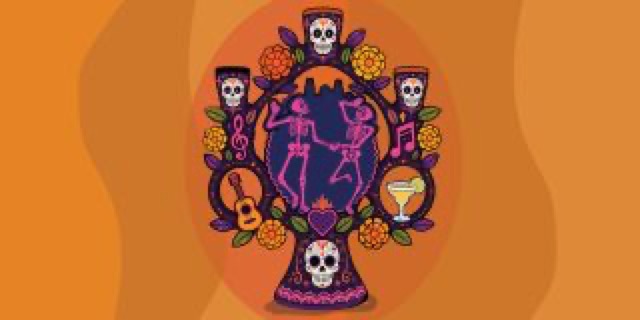 Official artwork for Día de Muertos: Love Never Dies Ball