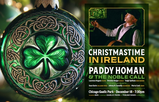 Official artwork for Christmas Time in Ireland with Paddy Homan