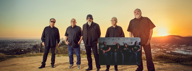 Official artwork for Los Lobos with Backyard Tire Fire